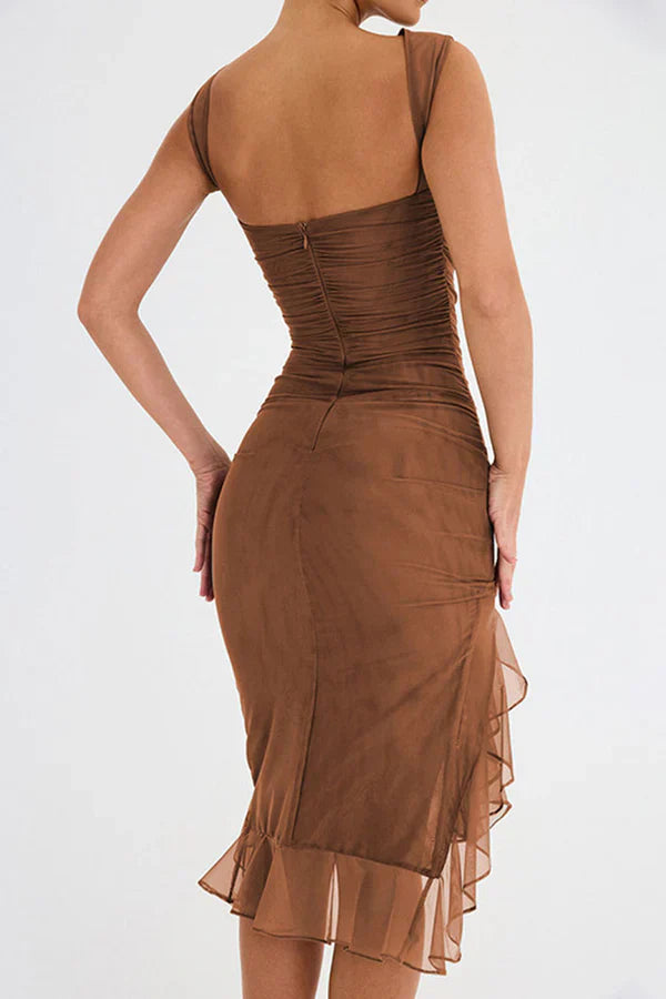 Elegantes Rüschen Sheath-Kleid | Feminin, tailliert & vielseitig