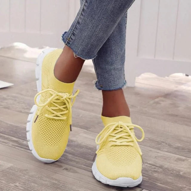 Atmungsaktive Damen Sneakers mit orthopädischer Sohle