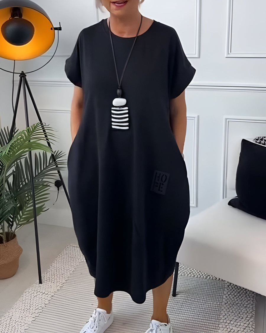 Jocelyn – Bequemes Freizeitkleid Mit Tasche