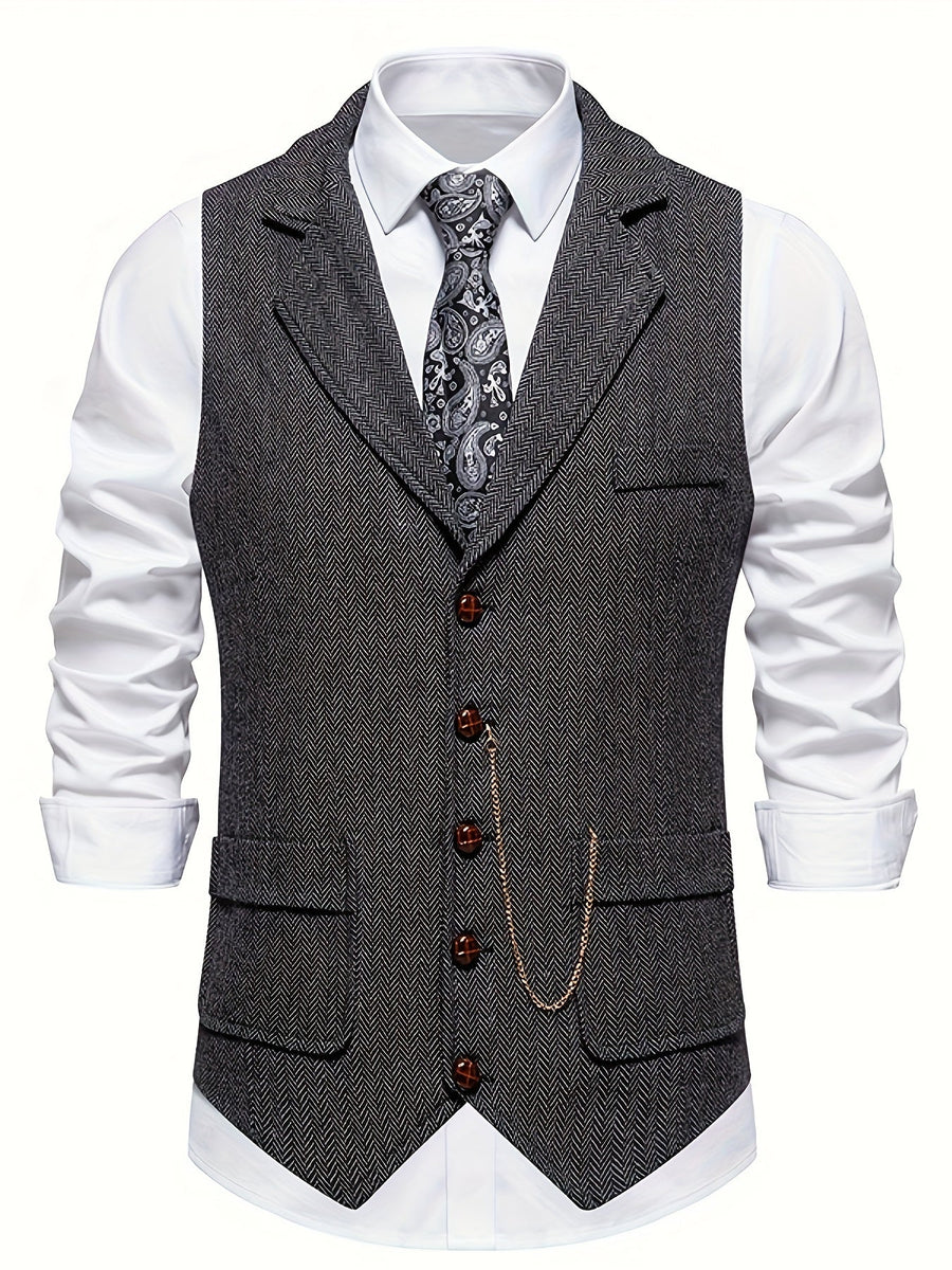 Herren Stilvolle Vintage Weste | Tailliert