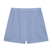 Leichter Zweiteiler aus Baumwollmix – Oversize Bluse & Shorts für Damen