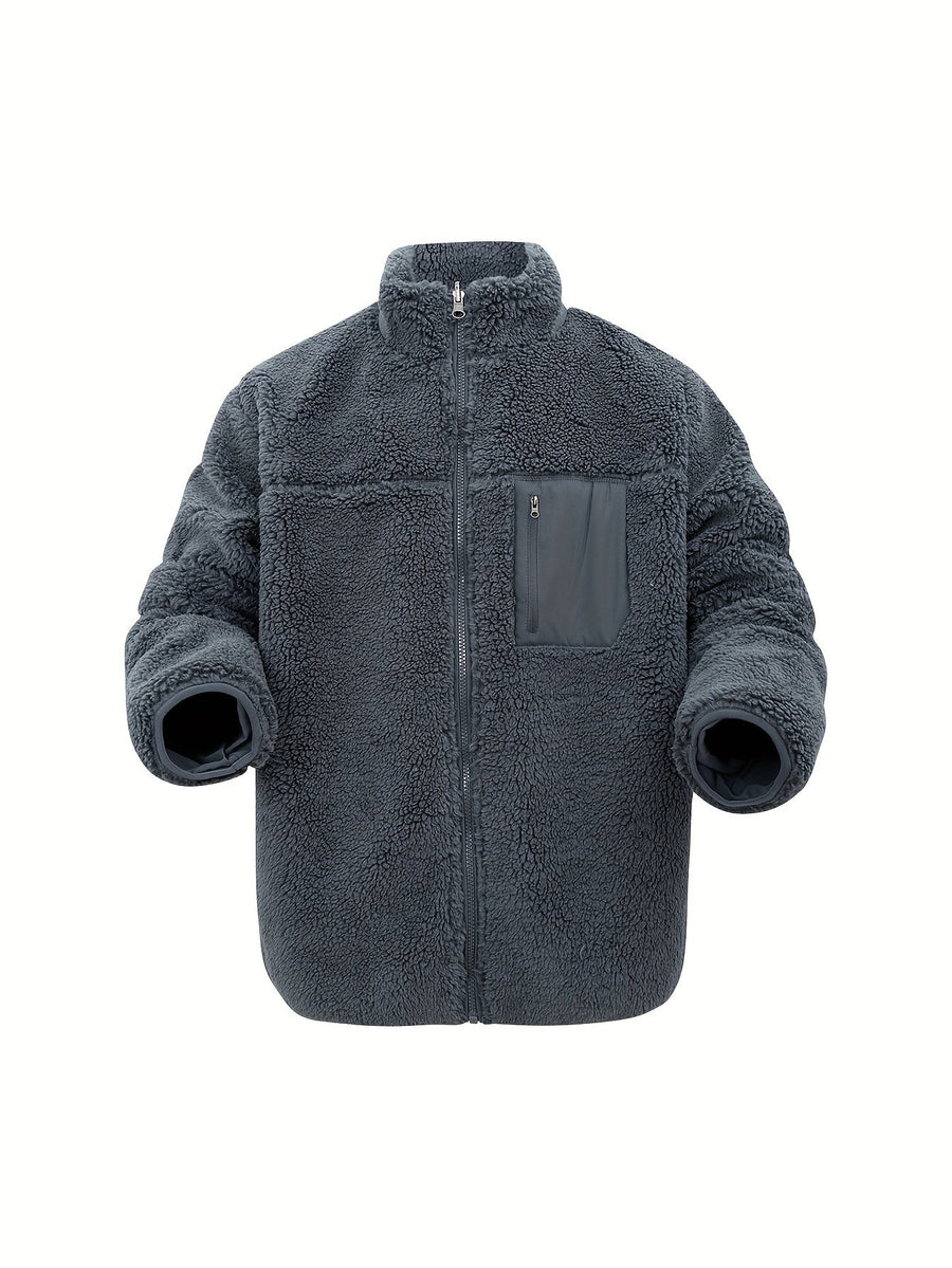 Heidi-Mode | Hoher Hals Winter Teddyjacke