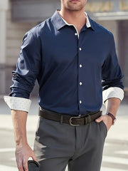 Alexander | Elegantes Businesshemd mit Kontrastdetails