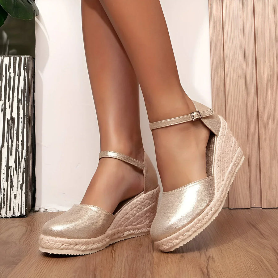 Espadrille-Keilsandalen