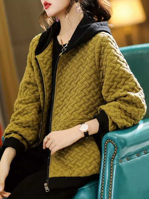 TINE - GEPOLSTERTE KAPUZEN-SWEATSHIRTJACKE