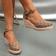 Espadrille-Keilsandalen