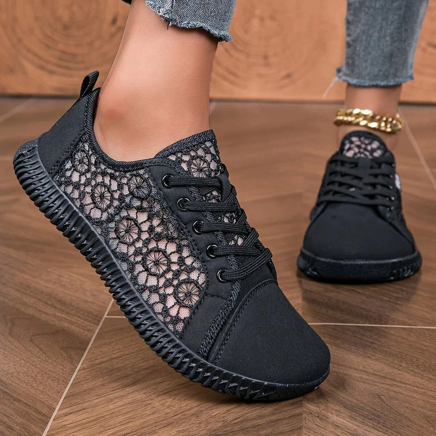 Damskie | Atmungsaktive Slip-On-Mokassins aus Mesh für Damen