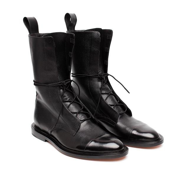 Doris | Damen Elegante Spitzstiefel mit Blockabsatz