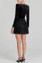 Barbara | Damen Minikleid Samt – Elegantes Samtkleid für Party, Club & Abend 2026