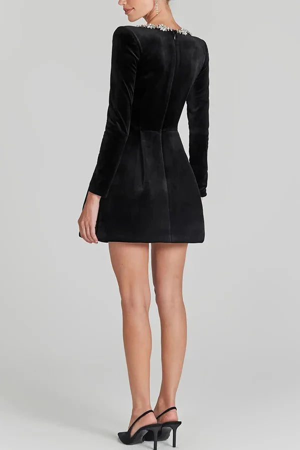 Barbara | Damen Minikleid Samt – Elegantes Samtkleid für Party, Club & Abend 2026