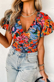 Bequemes | mit Blumenmuster und Puffärmeln Für Frauen für dich