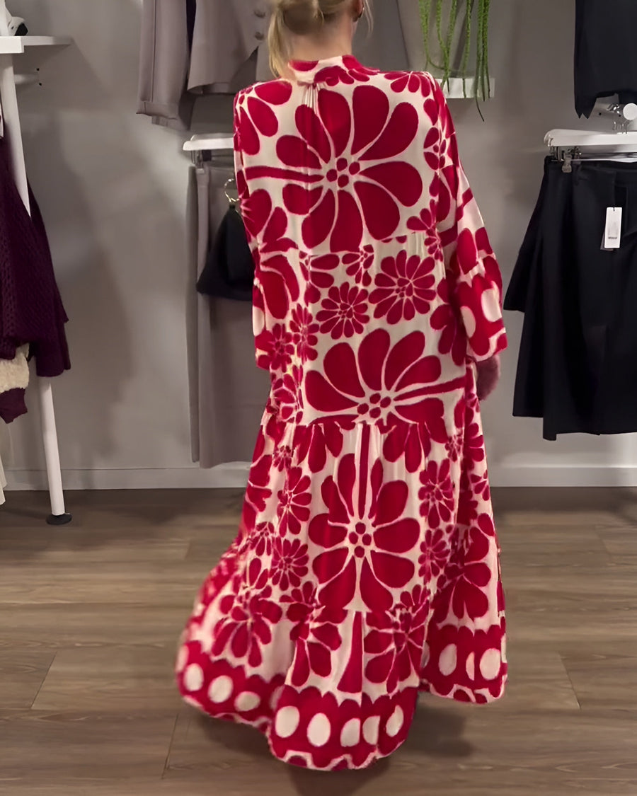 Marielle | Elegantes Maxikleid mit Muster