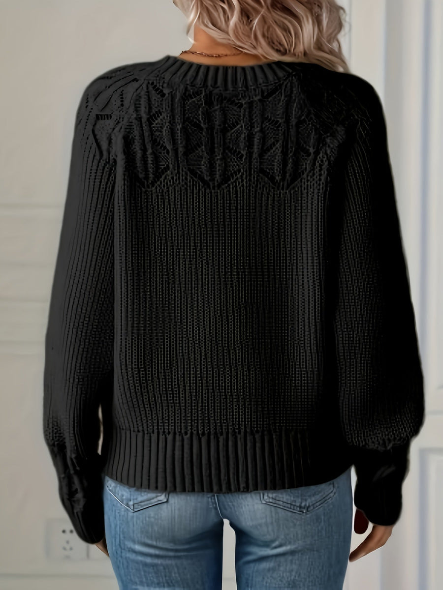 Nasia – Eleganter Langarmpullover