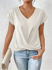 Kathrina | V-Ausschnitt Twist Front Top