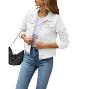 Damen Jeansjacke | Mit Knöpfen