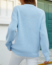 Damen Trendige Pullover Mit Rundhalsausschnitt | Winter