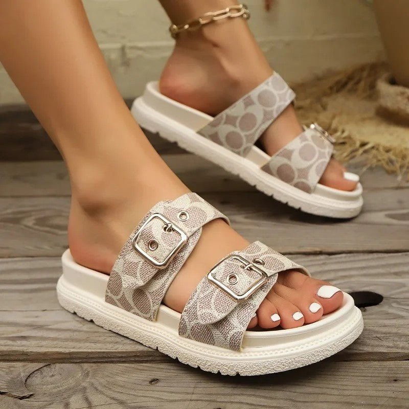 Bequeme Damen Sandalen Mit Schnallen