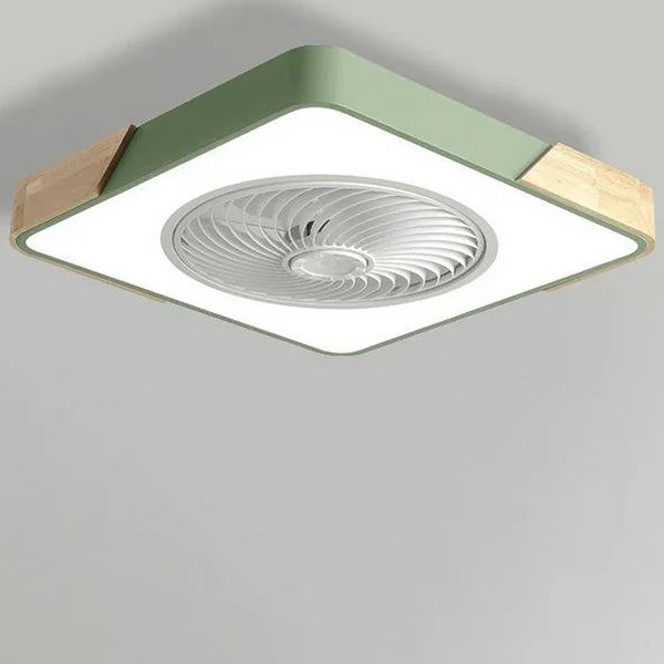 BreezeGlow | Skandinavische LED-Deckenleuchte mit integriertem Ventilator