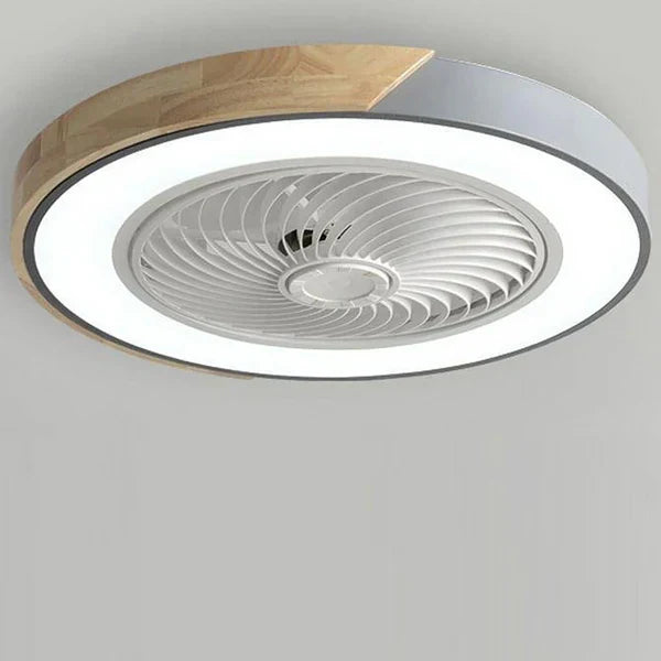 BreezeGlow | Skandinavische LED-Deckenleuchte mit integriertem Ventilator