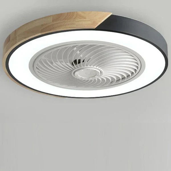 BreezeGlow | Skandinavische LED-Deckenleuchte mit integriertem Ventilator