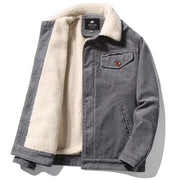 Herren Trendige Cordjacke Mit Fellfutter | Winter