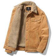 Herren Trendige Cordjacke Mit Fellfutter | Winter