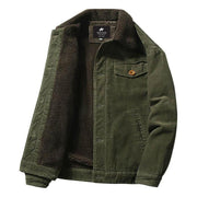 Herren Trendige Cordjacke Mit Fellfutter | Winter