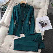 Blazer Und Hose Set Damen
