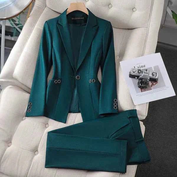 Blazer Und Hose Set Damen