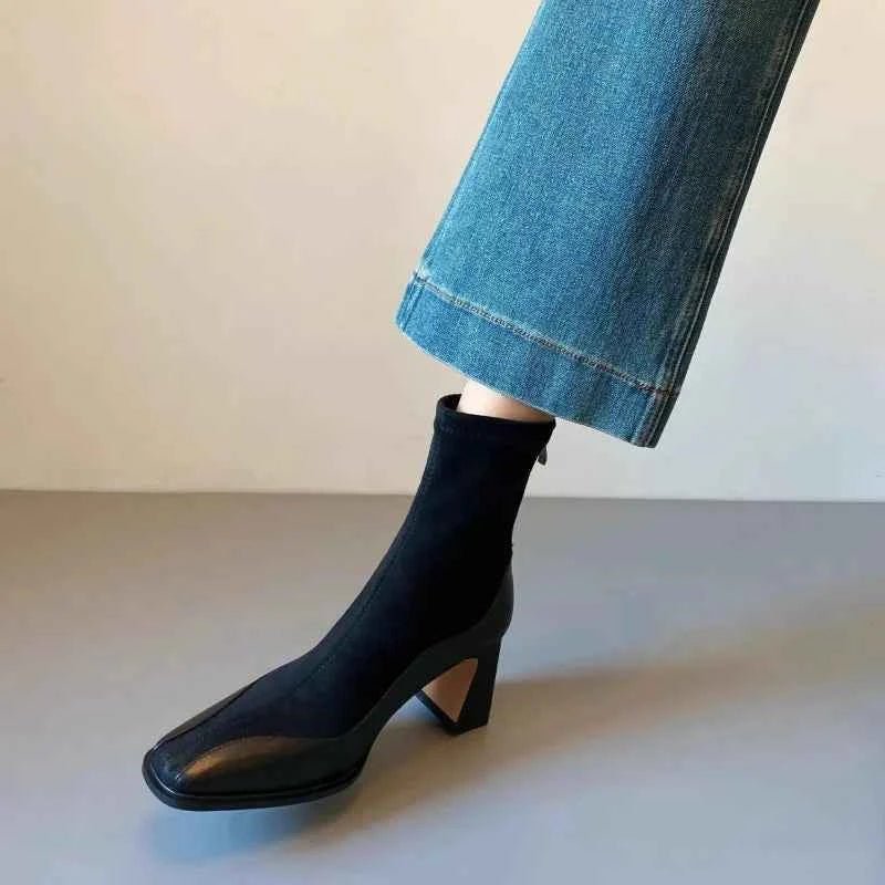 Blockabsatz Stiefel