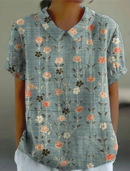 Valerie | Elegante Bluse mit feinem Blumenmuster