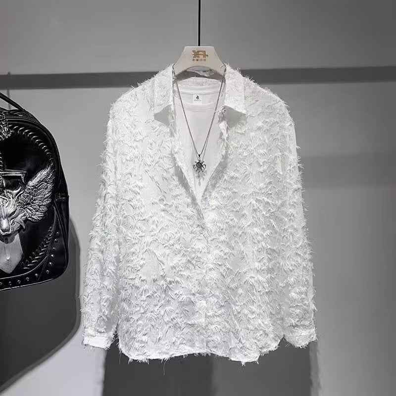 Bluse mit Struktur