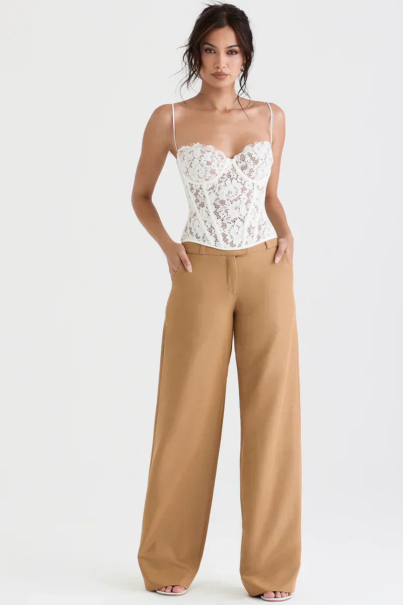 Damen Hose Mit Weitem Bein | Stilvoll