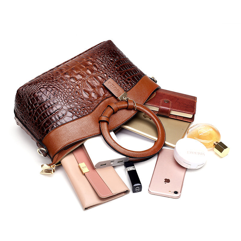 Luxus Ledertasche Damen – Echtleder Schultertasche Crossbody