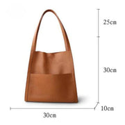 Damenhandtasche aus Veganes Leder – Klassische Schultertasche für Alltag & Büro