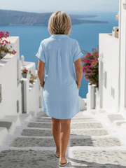 Britta | Damen Knielanges Kleid mit Kragen – Klassisches Business Kleid für Büro 2026