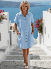 Britta | Damen Knielanges Kleid mit Kragen – Klassisches Business Kleid für Büro 2026