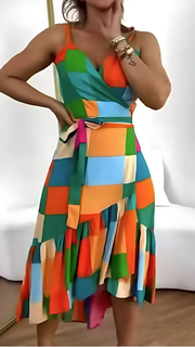 Britta | Damen Tunika Kleid Resort Print – Luftiges Urlaubskleid Strand & Sommer 2026