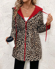 Sophie | Eleganter Damenmantel im Leopardenlook