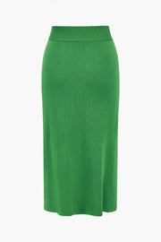 Amelie | Elegantes Strick-Set mit Peplum-Top & Bleistiftrock