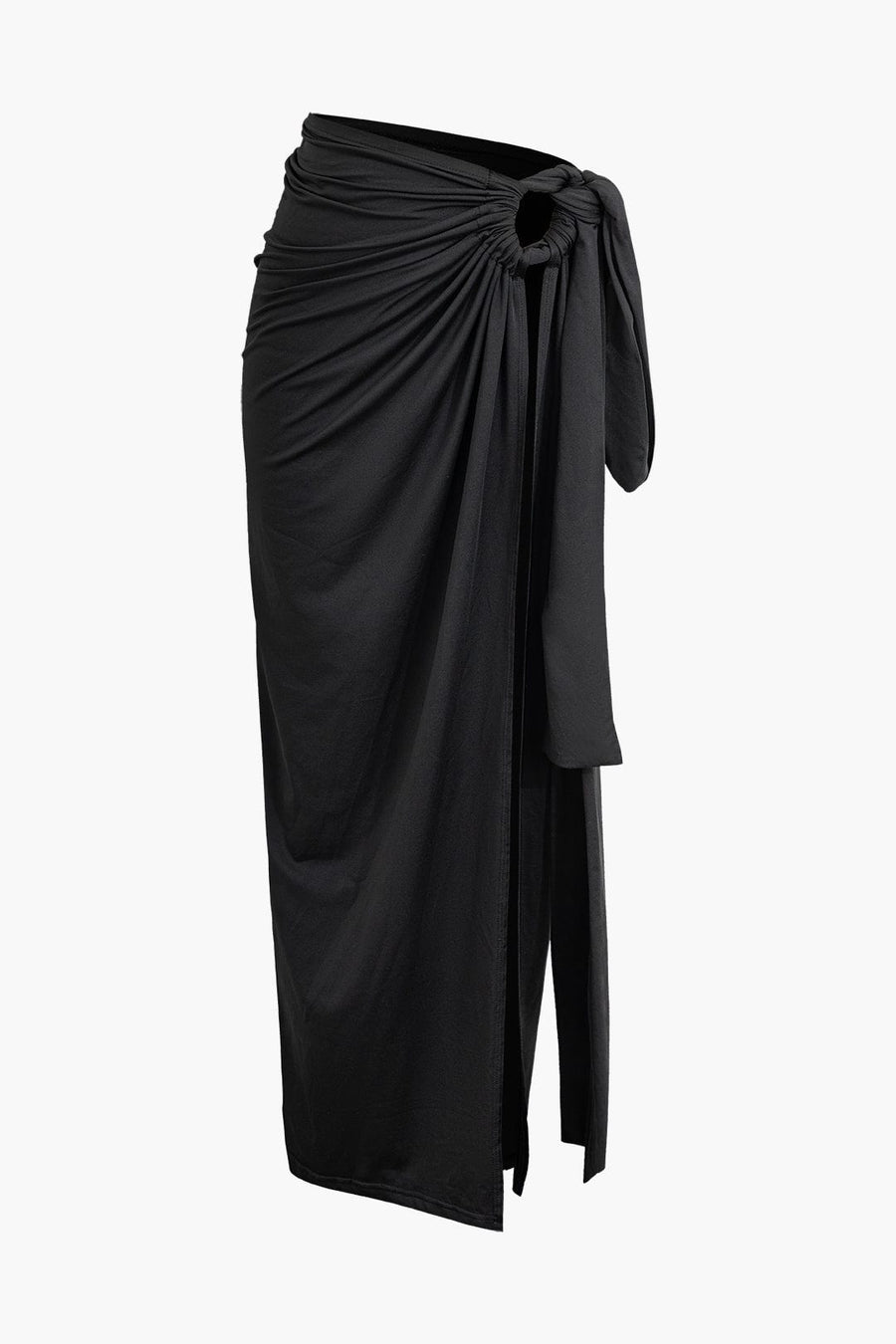 Selene | One-Shoulder Bandeau-Top & Drapierter Maxirock – Perfekt für stilvolle Auftritte