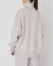 Claudia | Damen Oversize High-Neck Lässiger Pullover