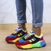 Hina - bunte klobige Turnschuhe für Damen | Multicolor Design Sneaker Damen