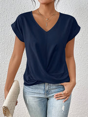 Cleo | Bequemes T-Shirt mit Sweetheart-Ausschnitt für den Alltag