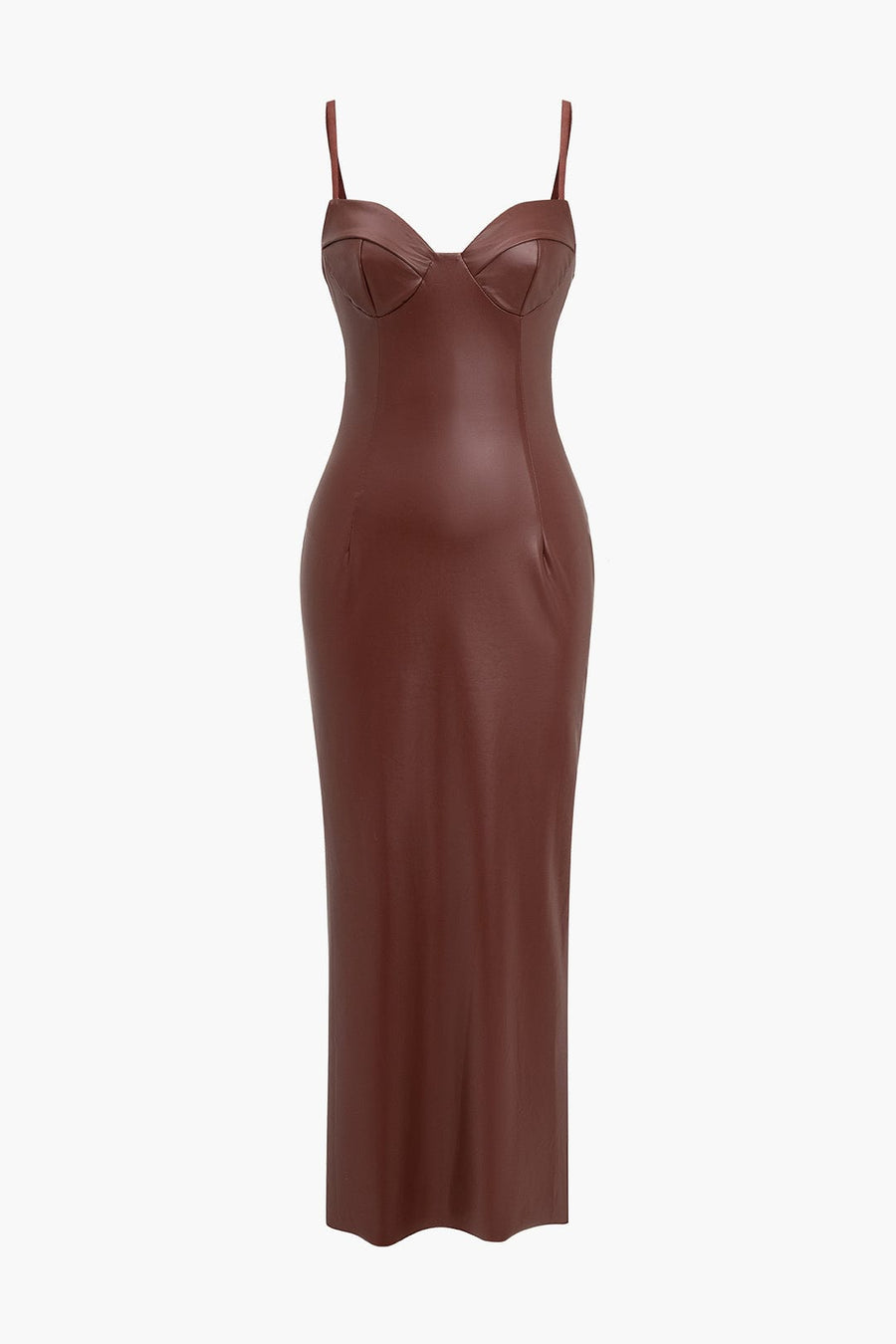 Sophia | Verführerisches Leder-Maxikleid – Sexy & Elegant