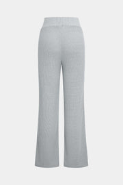 Selina | Kuscheliges Strick-Zweiteiler-Set mit Hoodie & Weitbein-Hose