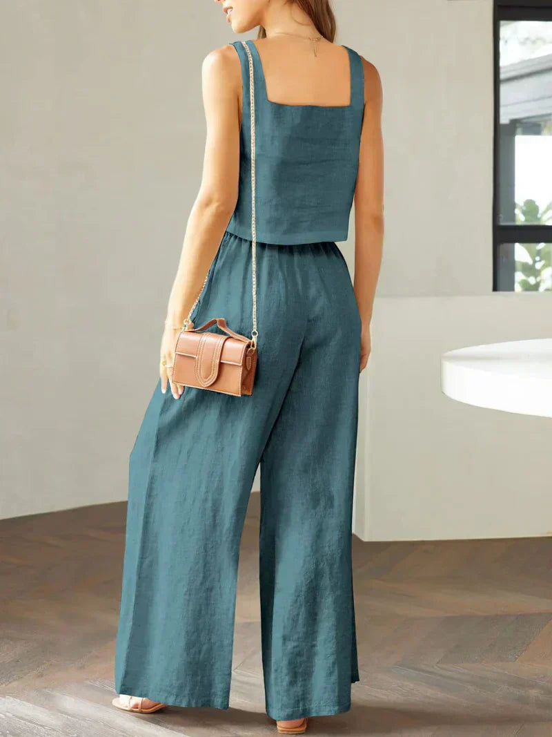 Isabella | Damen Set aus Top und Hose für stilvolle Outfits