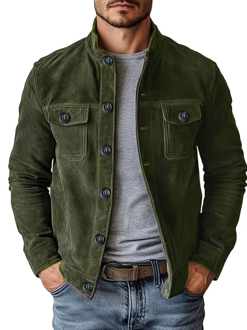 Neeman - Lässige Langarm Jacke Mit Tasche