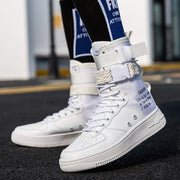 Hohe Stiefel im urbanen Stil aus verstärktem Segeltuch für Herren - Esteban