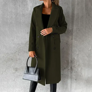 Damen Winter Langer Trenchcoat | Langarm